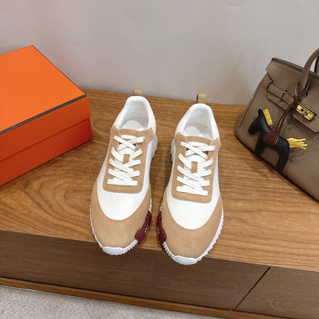Hermes H Fitting Classic Flat Loafer Slippers in Genuine Calfskin with Italian Leather Sole