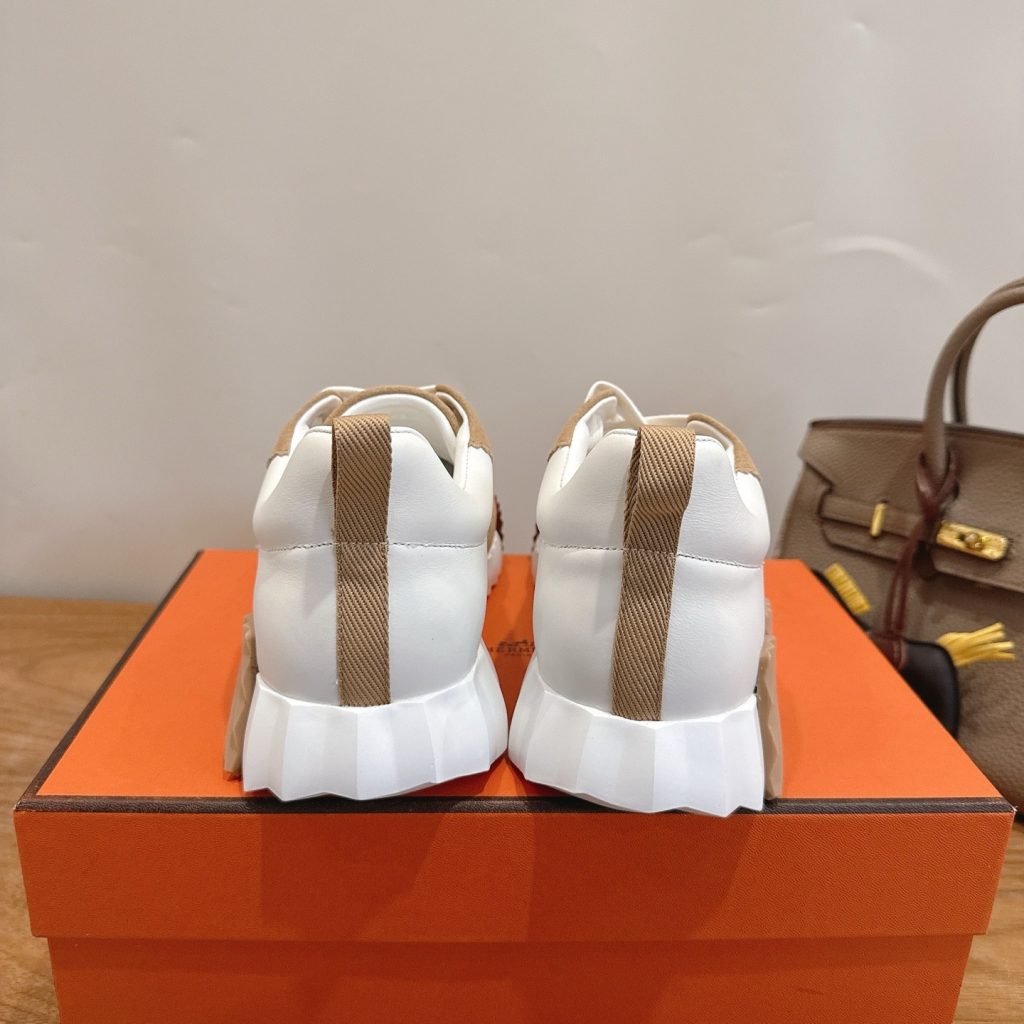 Hermes H Fitting Classic Flat Loafer Slippers in Genuine Calfskin with Italian Leather Sole