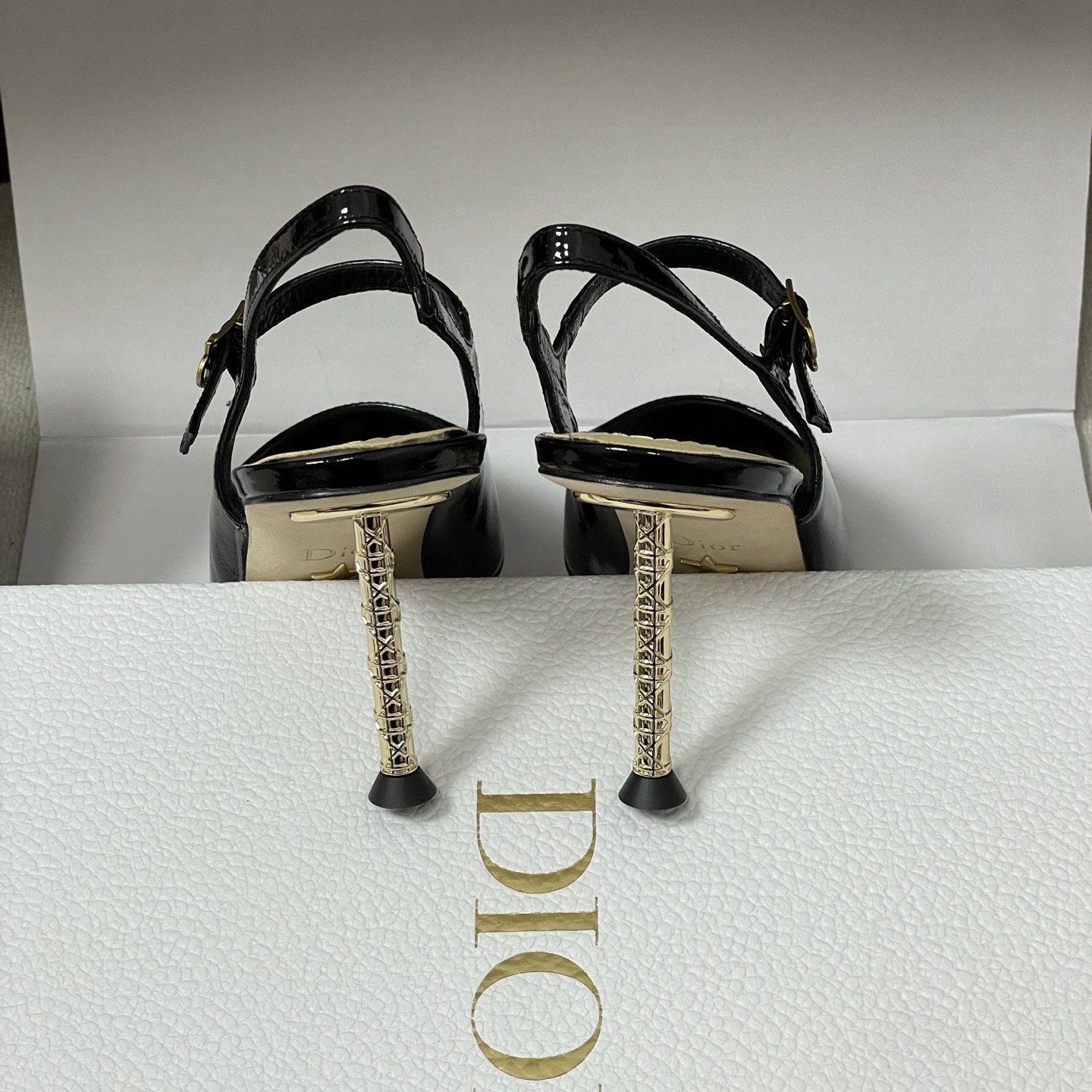 Dior D-Cherie Open-back High Heel Pumps in Calfskin with Lambskin Lining and Italian Leather Sole