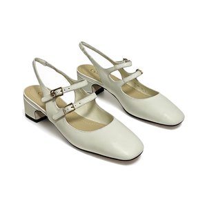 Dior D-Cherie Open-back Mid Heel Pumps in Calfskin with Lambskin Lining and Italian Leather Sole
