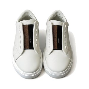 Fendi Club Badge Lace-up Sneakers in Calfskin Leather