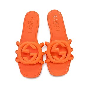 Gucci Double G Logo Beach Slide Sandals in TPU Material