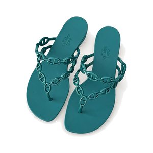 Hermès 24S Jelly Slide Slippers in PVC with Layered Sole