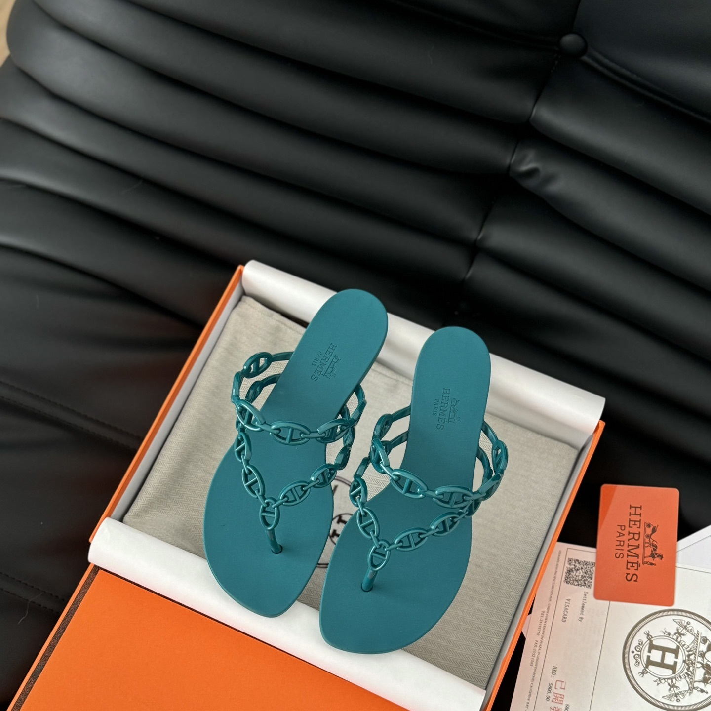 Hermès 24S Jelly Slide Slippers in PVC with Layered Sole