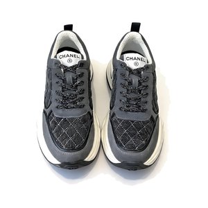 CHANEL Panda Casual Sneakers in Mixed Leather and Waterproof Fabric with TPU Outsole