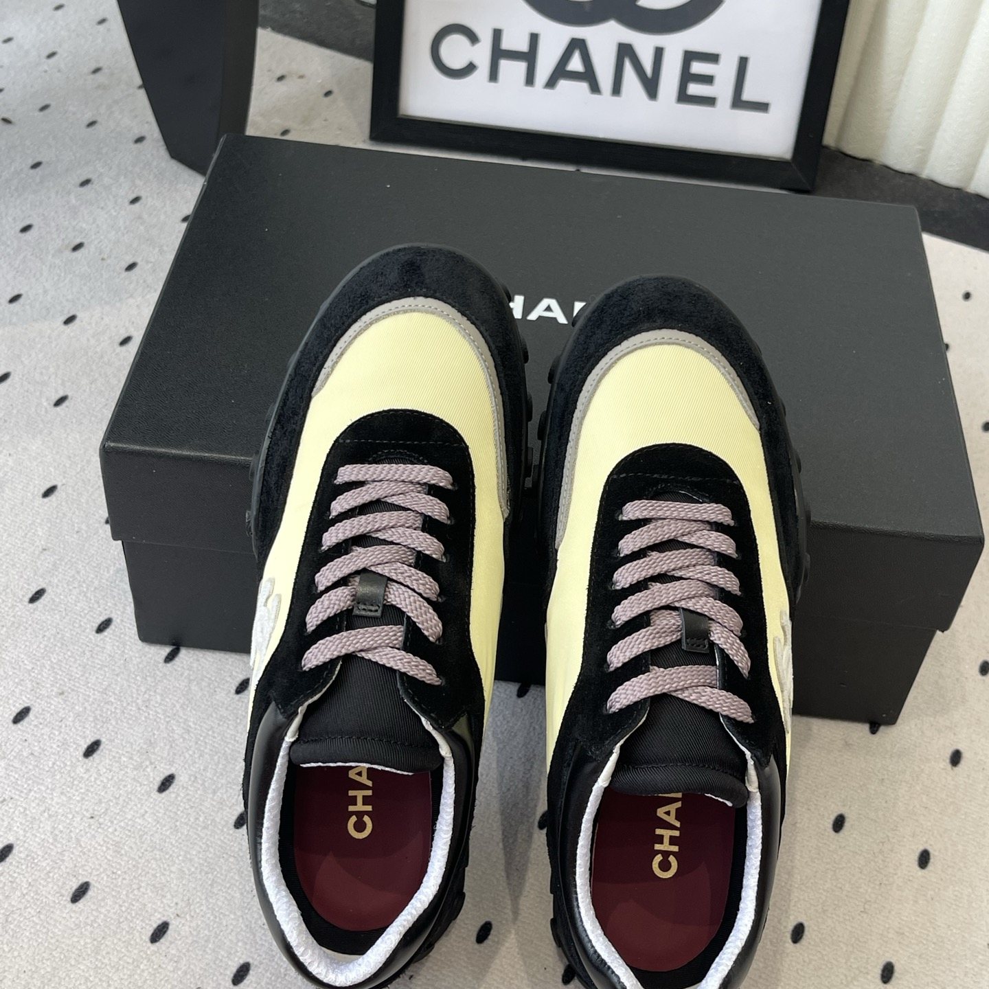 CHANEL 26S Sport Sneakers in Suede Nubuck and Twill Textile with Rubber Bean-Dimple Outsole