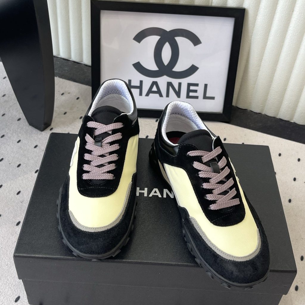 CHANEL 26S Sport Sneakers in Suede Nubuck and Twill Textile with Rubber Bean-Dimple Outsole