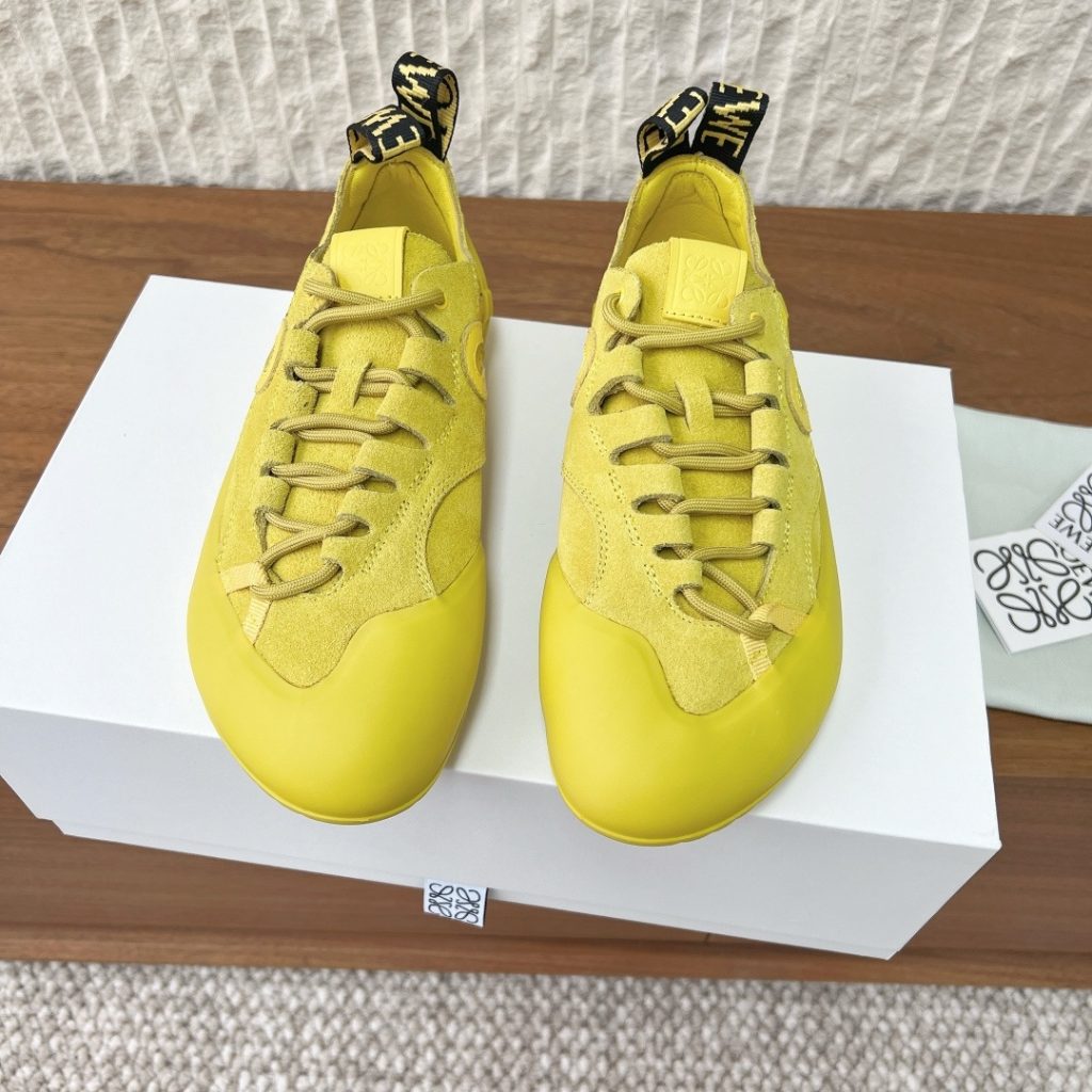 LOEWE Sneakers in Premium Leather with Molded Rubber Outsole