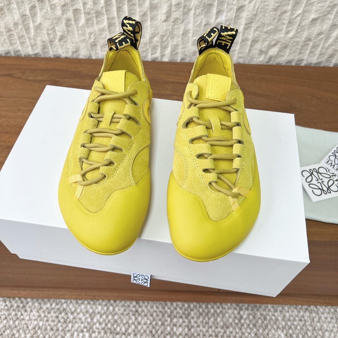 LOEWE Sneakers in Premium Leather with Molded Rubber Outsole