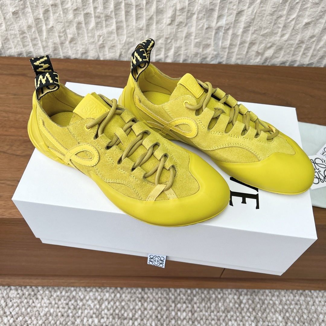 LOEWE Sneakers in Premium Leather with Molded Rubber Outsole
