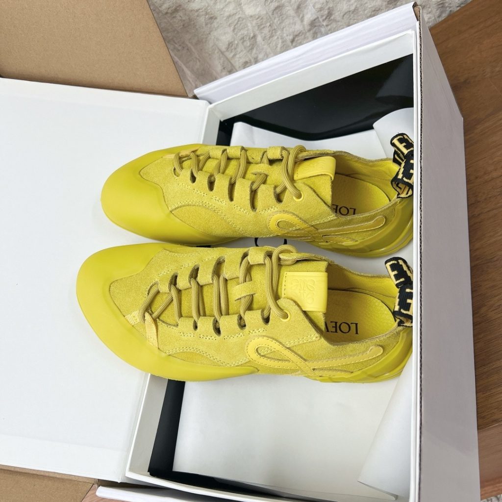 LOEWE Sneakers in Premium Leather with Molded Rubber Outsole