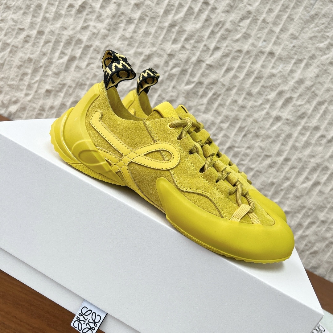 LOEWE Sneakers in Premium Leather with Molded Rubber Outsole