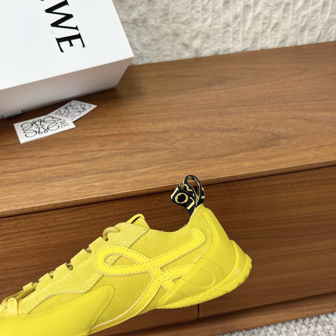 LOEWE Sneakers in Premium Leather with Molded Rubber Outsole