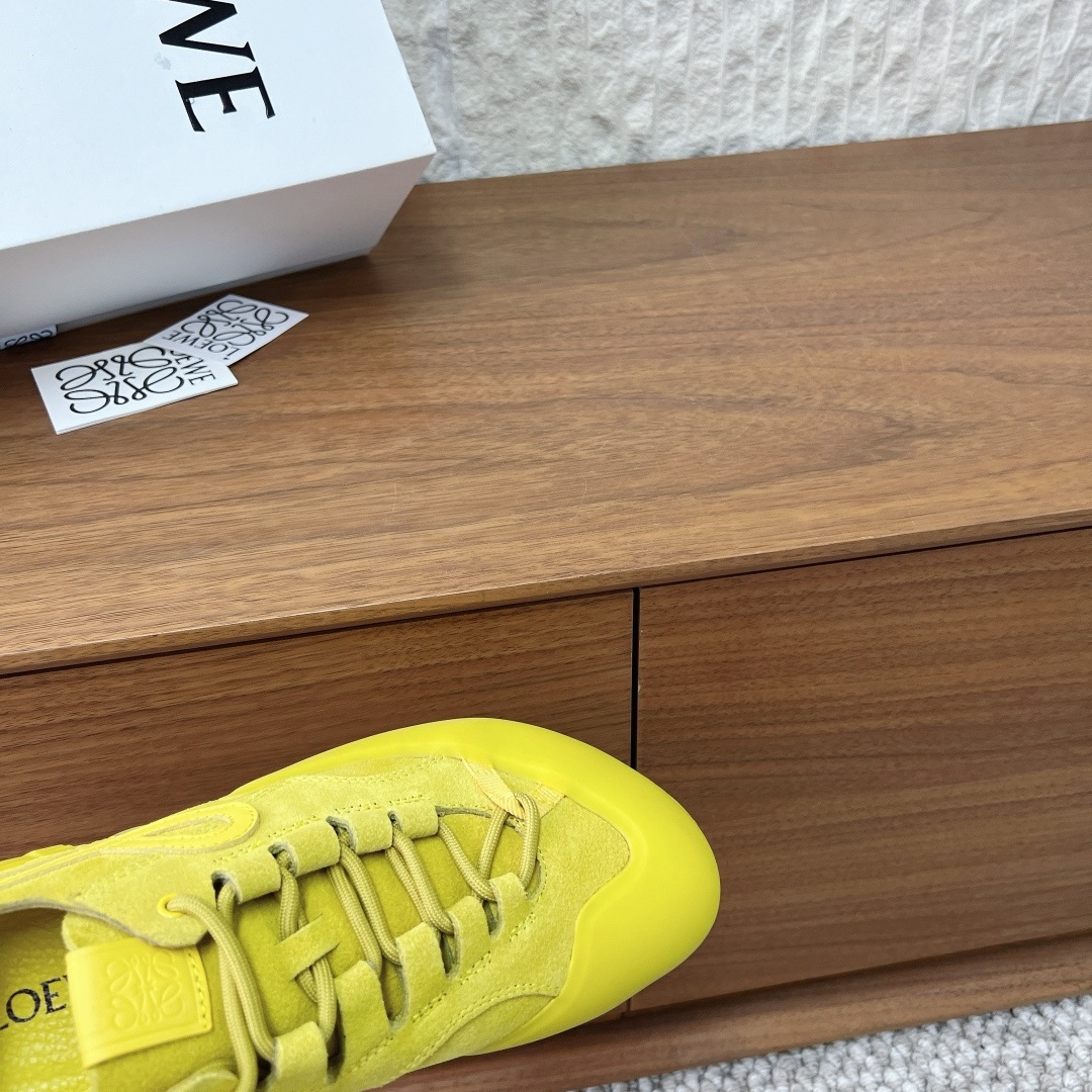 LOEWE Sneakers in Premium Leather with Molded Rubber Outsole