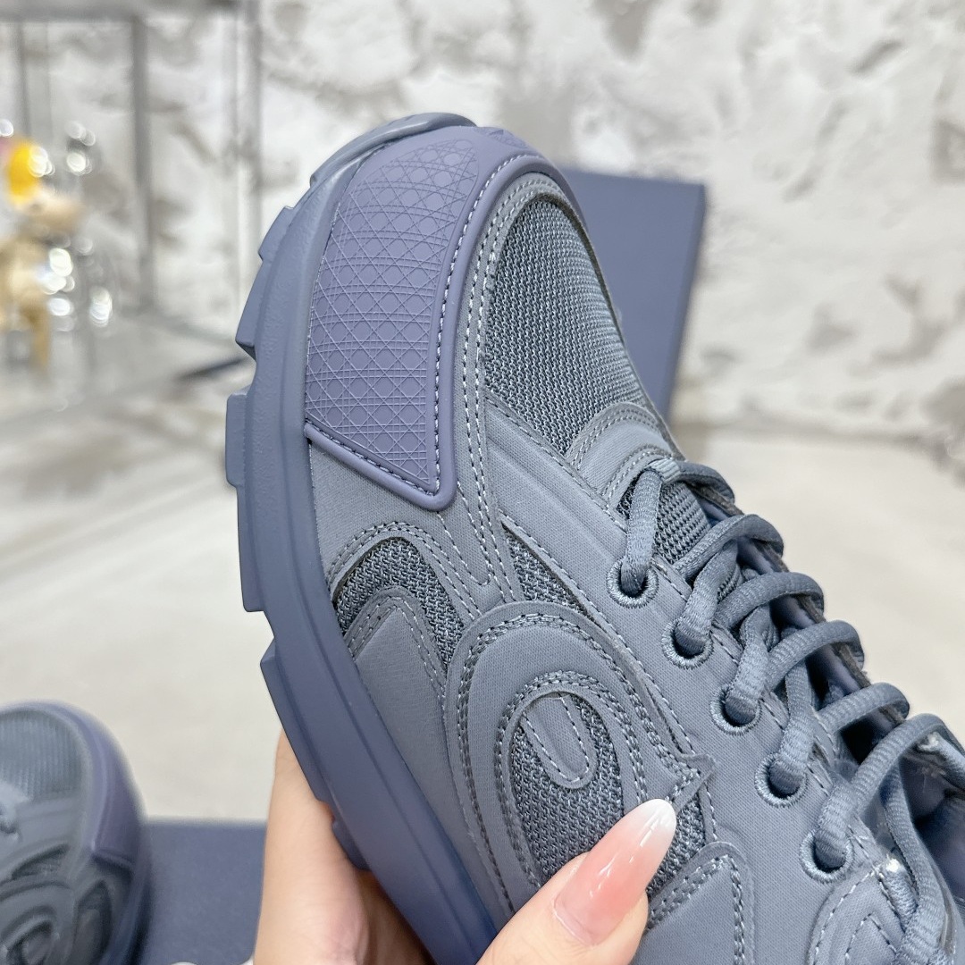 DIOR Sneakers in Premium Leather with Molded Rubber Outsole