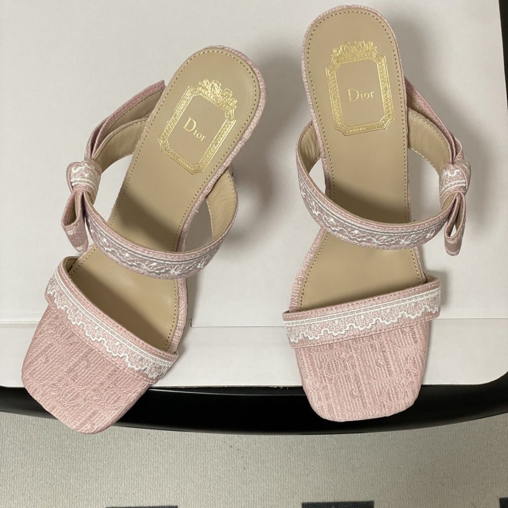 DIOR Sandals in Premium Leather with Molded Rubber Outsole