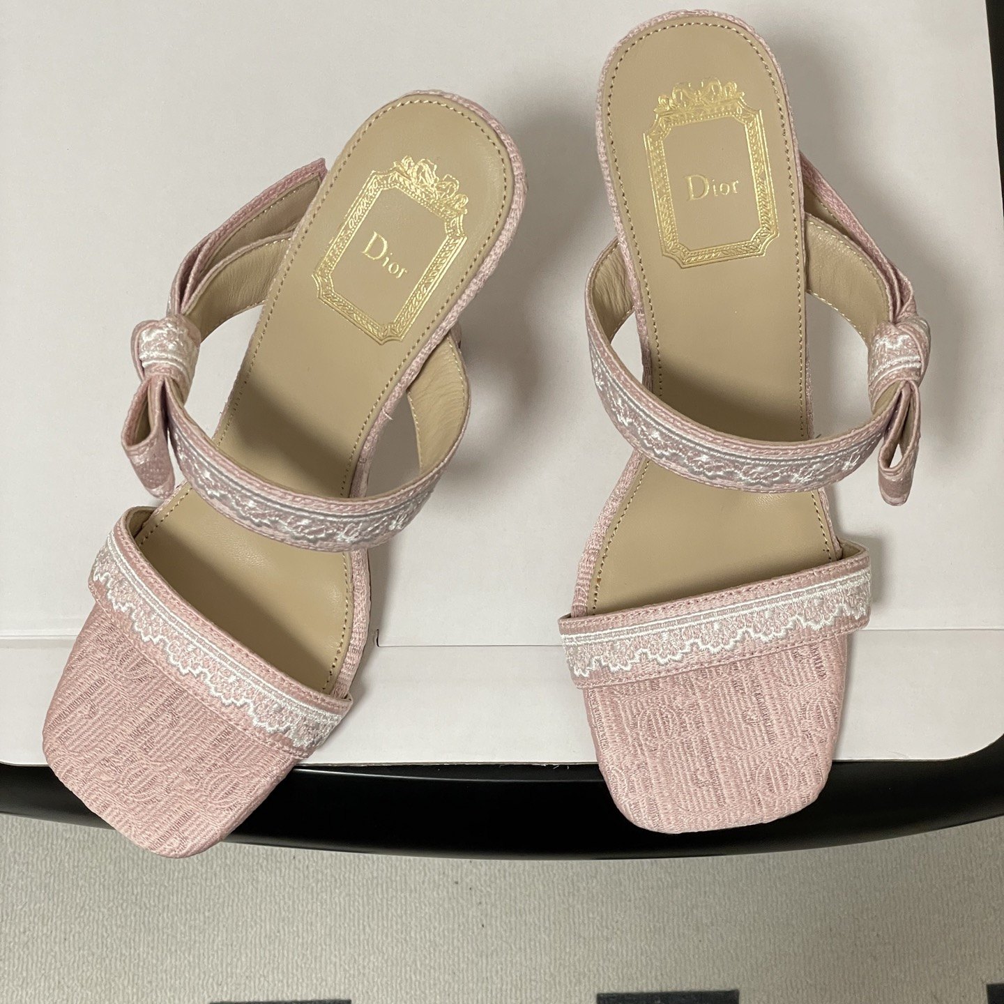 DIOR Sandals in Premium Leather with Molded Rubber Outsole