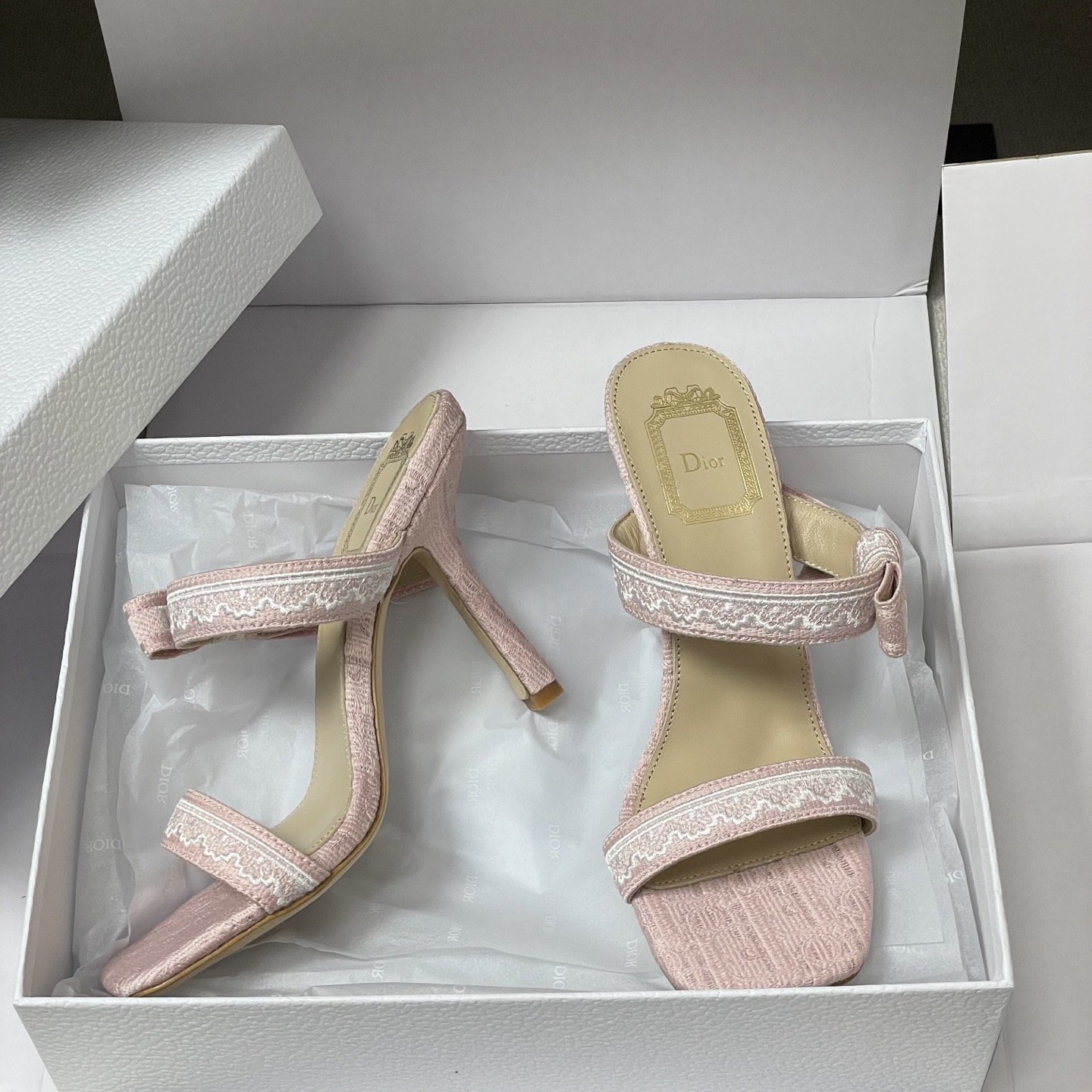 DIOR Sandals in Premium Leather with Molded Rubber Outsole