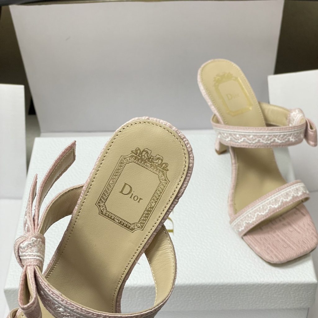 DIOR Sandals in Premium Leather with Molded Rubber Outsole