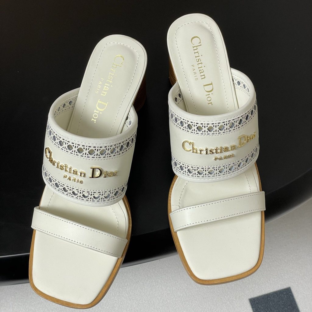 DIOR Sandals in Premium Leather with Molded Rubber Outsole