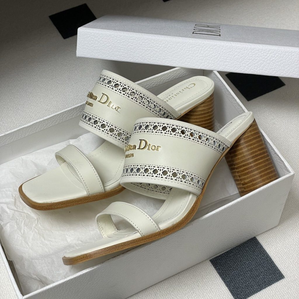 DIOR Sandals in Premium Leather with Molded Rubber Outsole