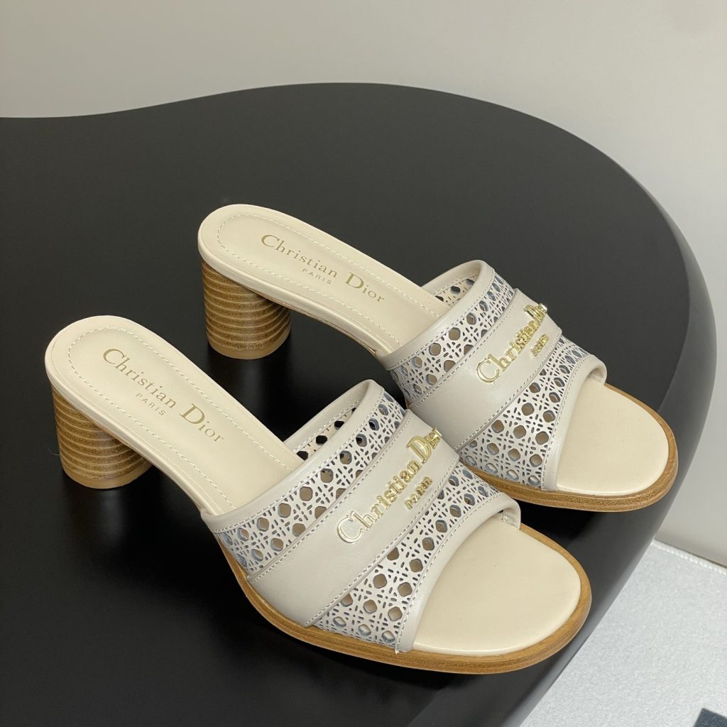 DIOR Sandals in Premium Leather with Molded Rubber Outsole
