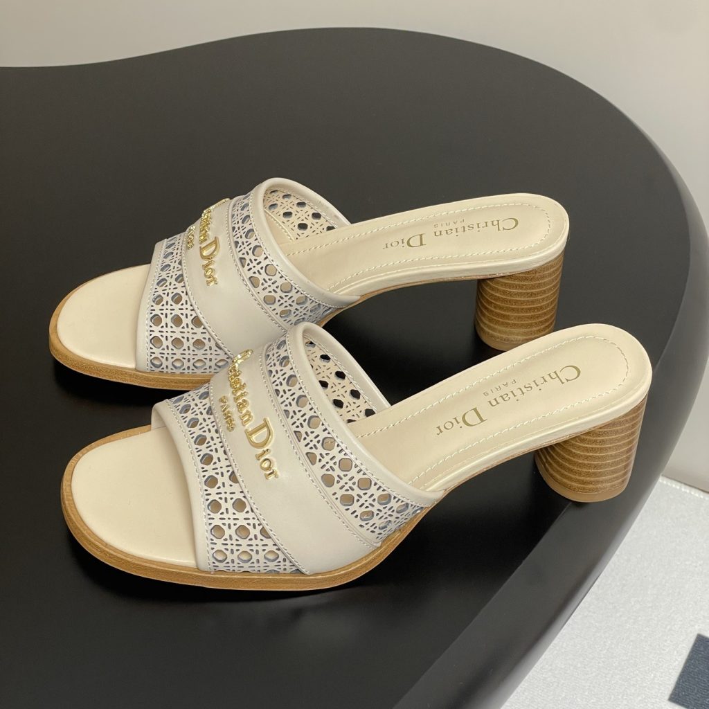 DIOR Sandals in Premium Leather with Molded Rubber Outsole