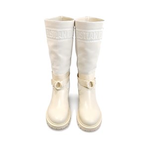DIOR Boots in Premium Leather with Molded Rubber Outsole