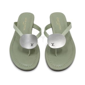 LOUIS VUITTON Sandals in Premium Leather with Molded Rubber Outsole