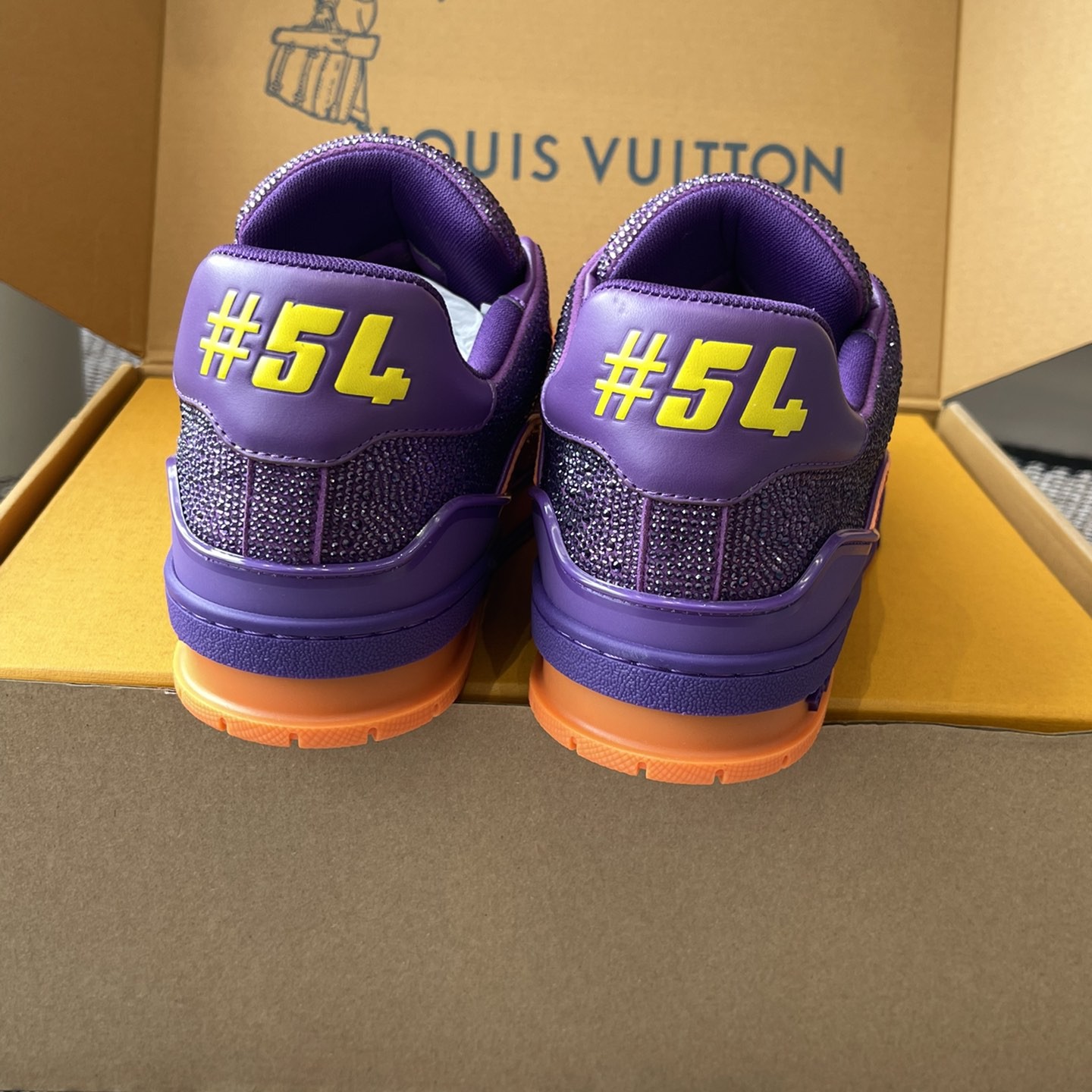 LOUIS VUITTON Sneakers in Premium Leather with Molded Rubber Outsole