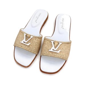 LOUIS VUITTON Sandals in Premium Leather with Molded Rubber Outsole