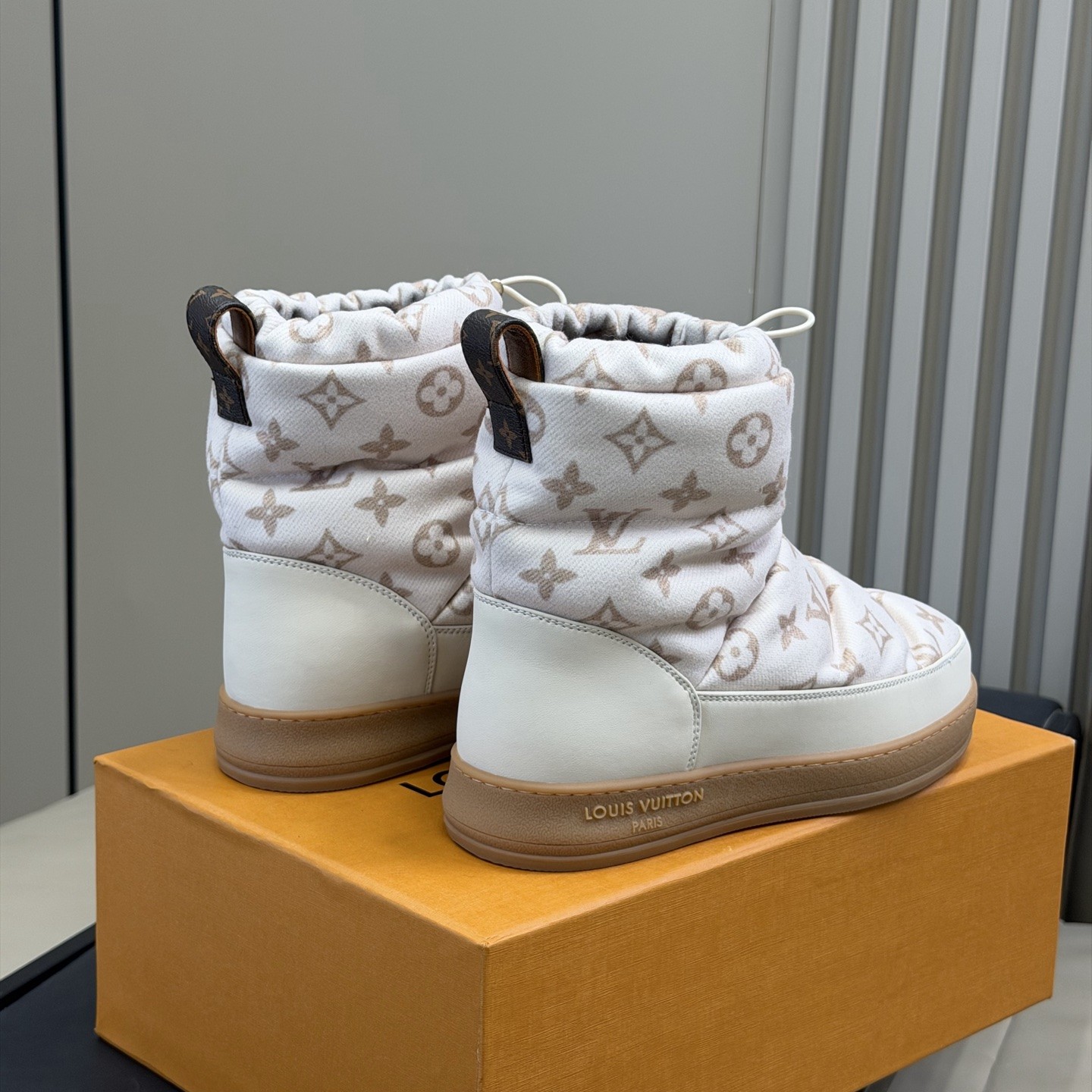 LOUIS VUITTON Boots in Premium Leather with Molded Rubber Outsole