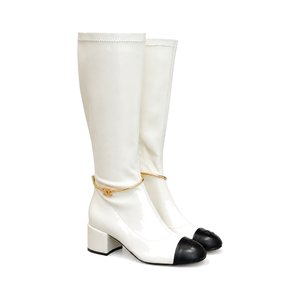 CHANEL Boots in Premium Leather with Molded Rubber Outsole