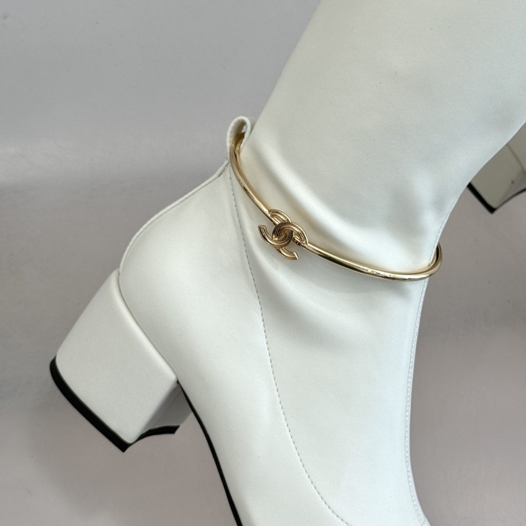 CHANEL Boots in Premium Leather with Molded Rubber Outsole
