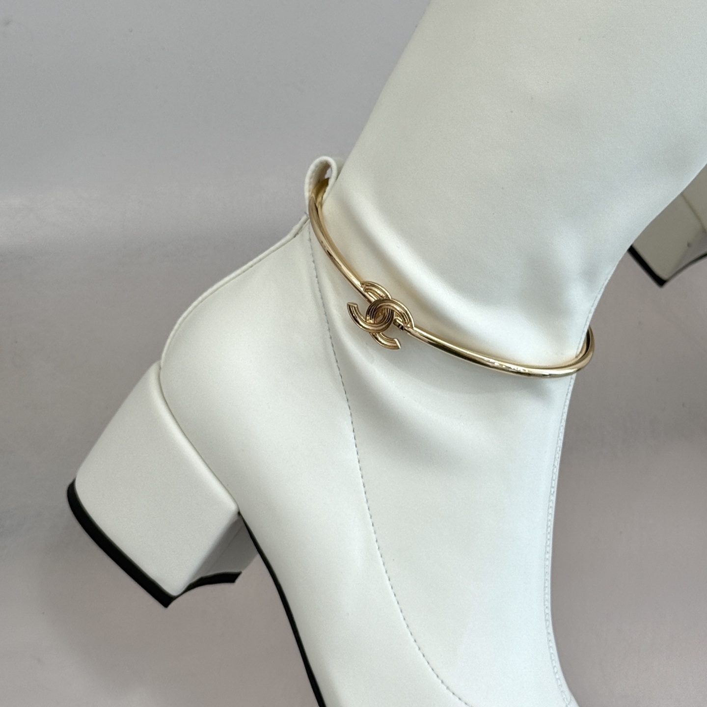 CHANEL Boots in Premium Leather with Molded Rubber Outsole