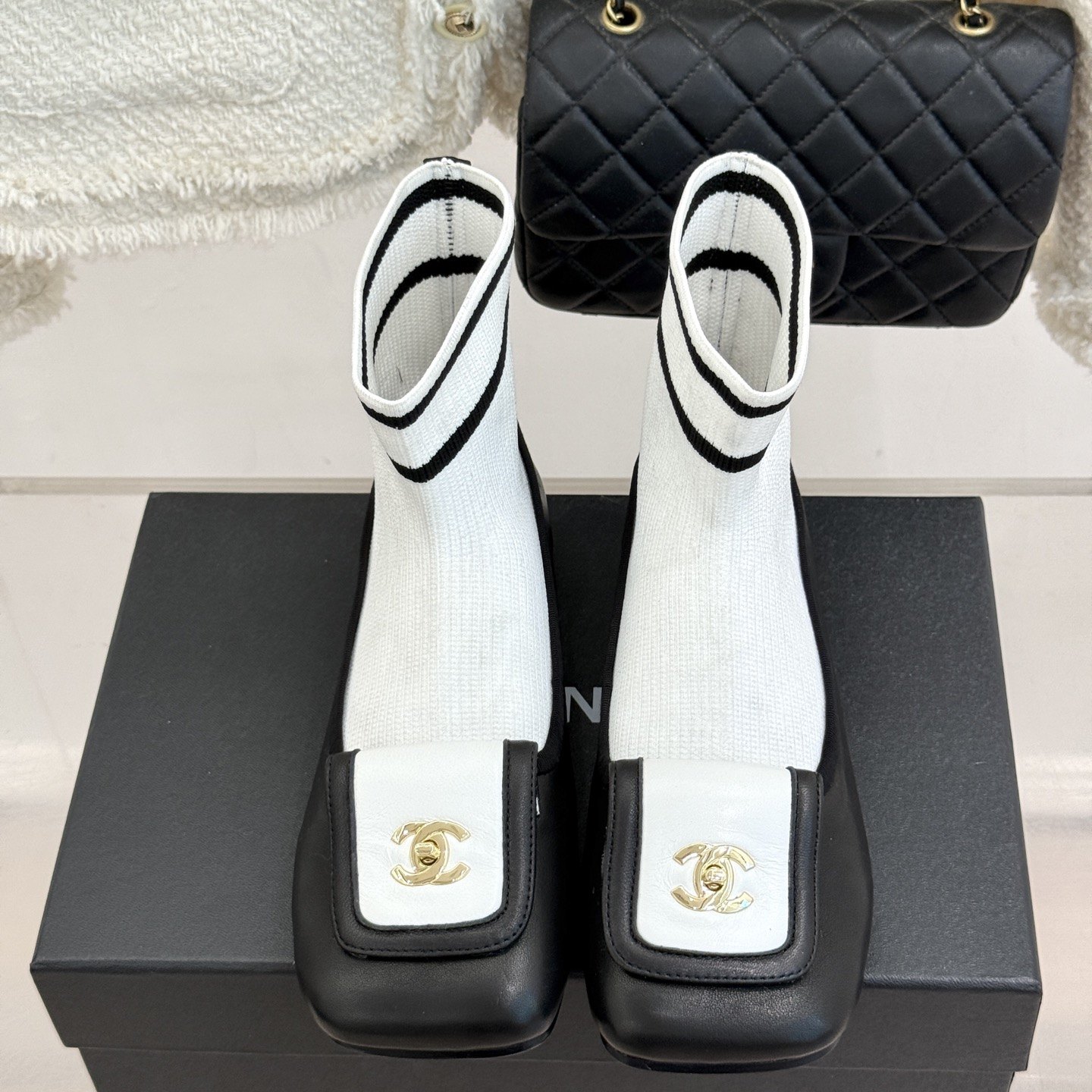 CHANEL Boots in Premium Leather with Molded Rubber Outsole