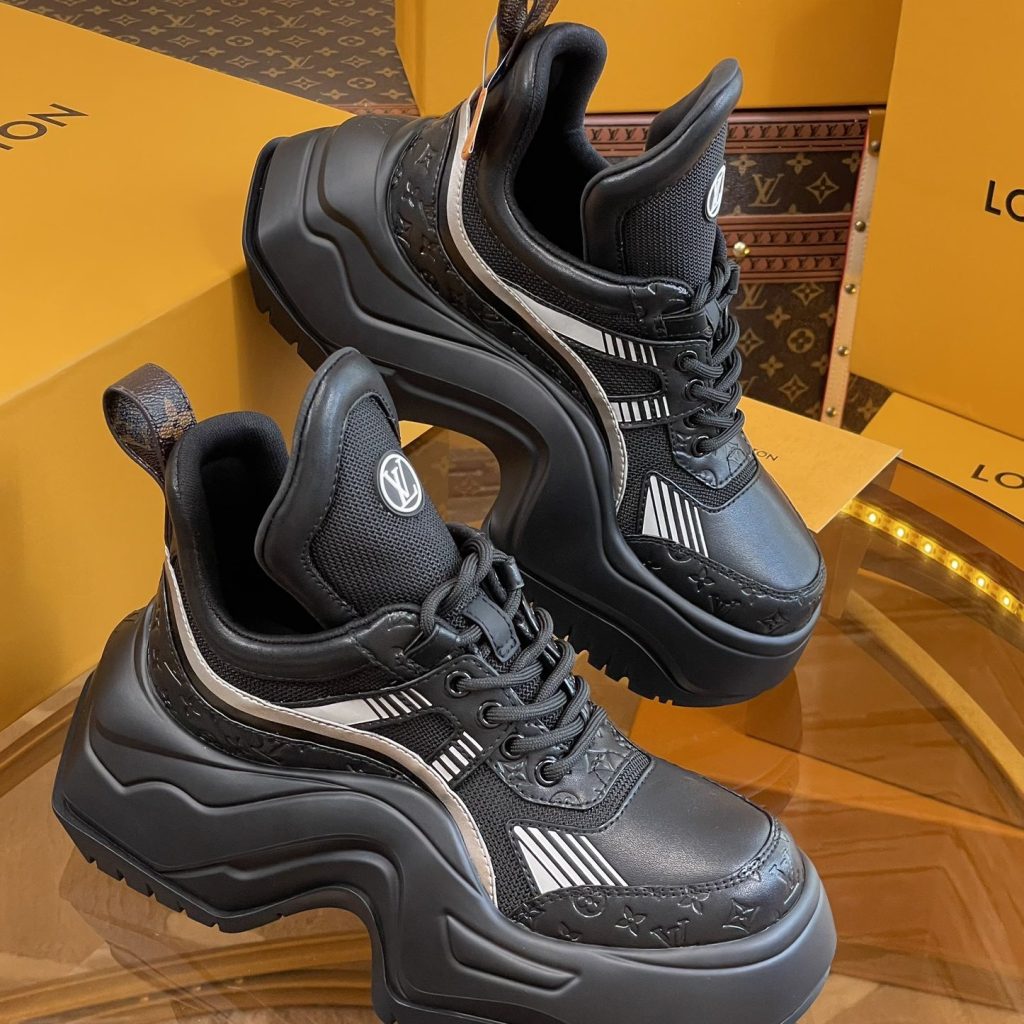 LOUIS VUITTON Archlight 2.0 Dad Sneakers in Printed Leather with Rubber Outsole