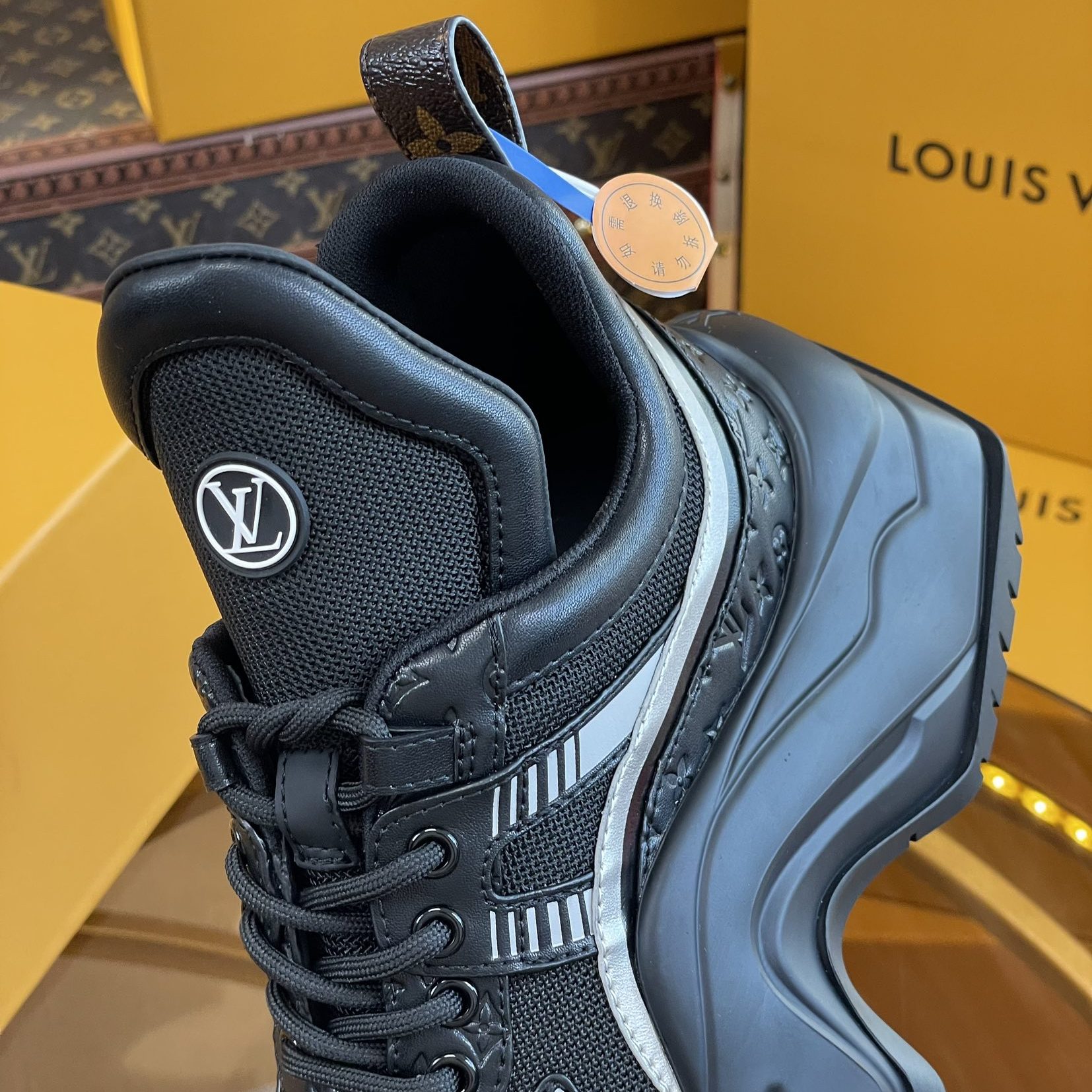 LOUIS VUITTON Archlight 2.0 Dad Sneakers in Printed Leather with Rubber Outsole