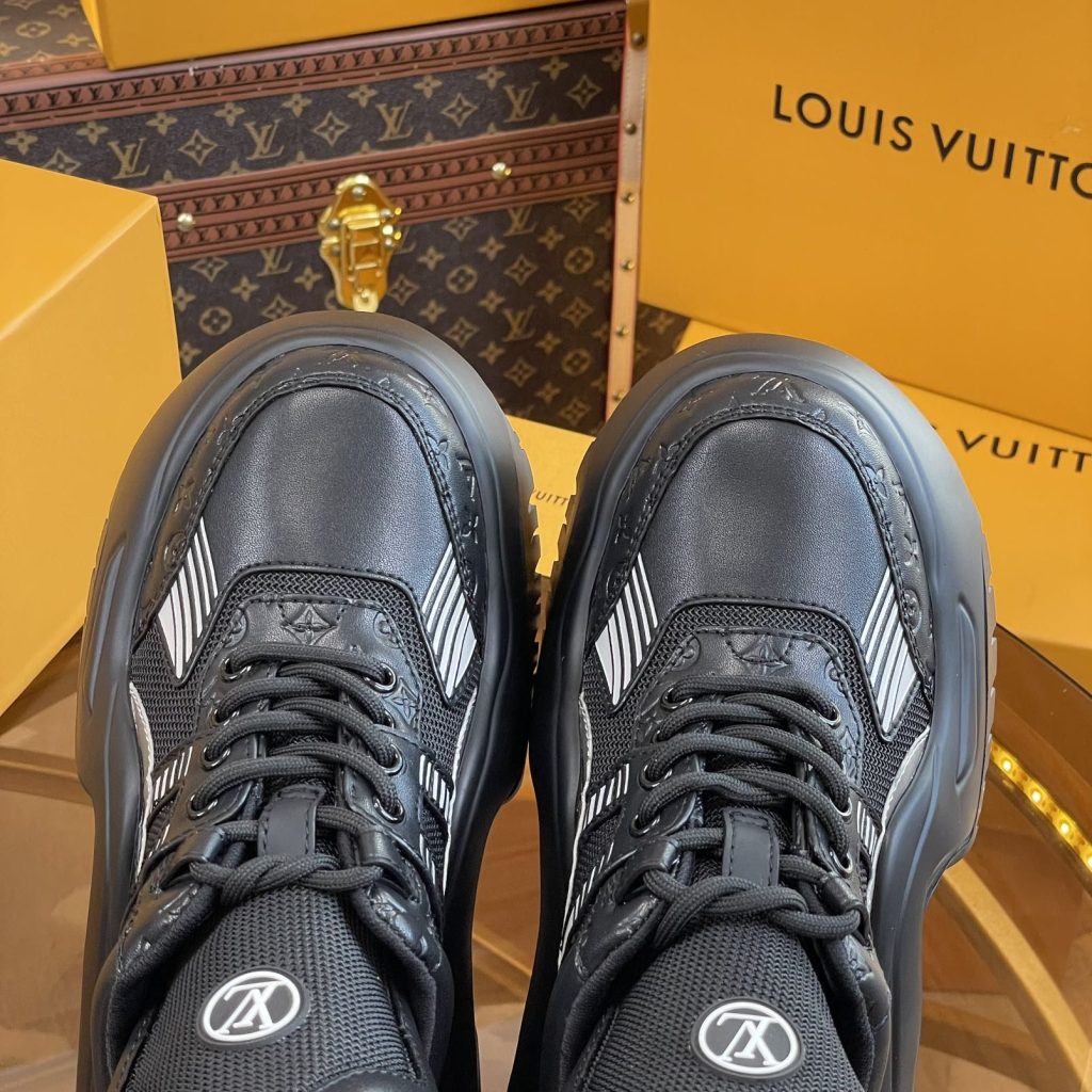 LOUIS VUITTON Archlight 2.0 Dad Sneakers in Printed Leather with Rubber Outsole