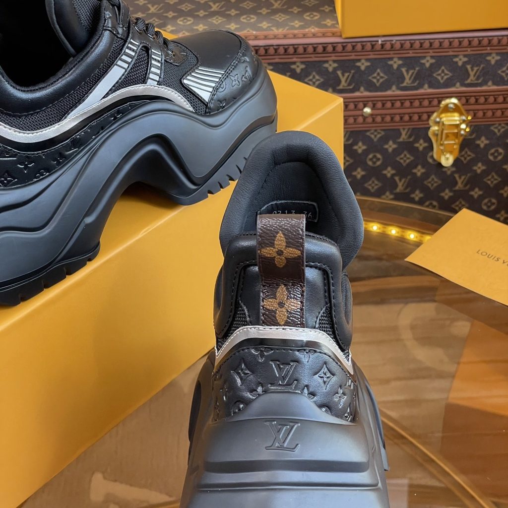 LOUIS VUITTON Archlight 2.0 Dad Sneakers in Printed Leather with Rubber Outsole