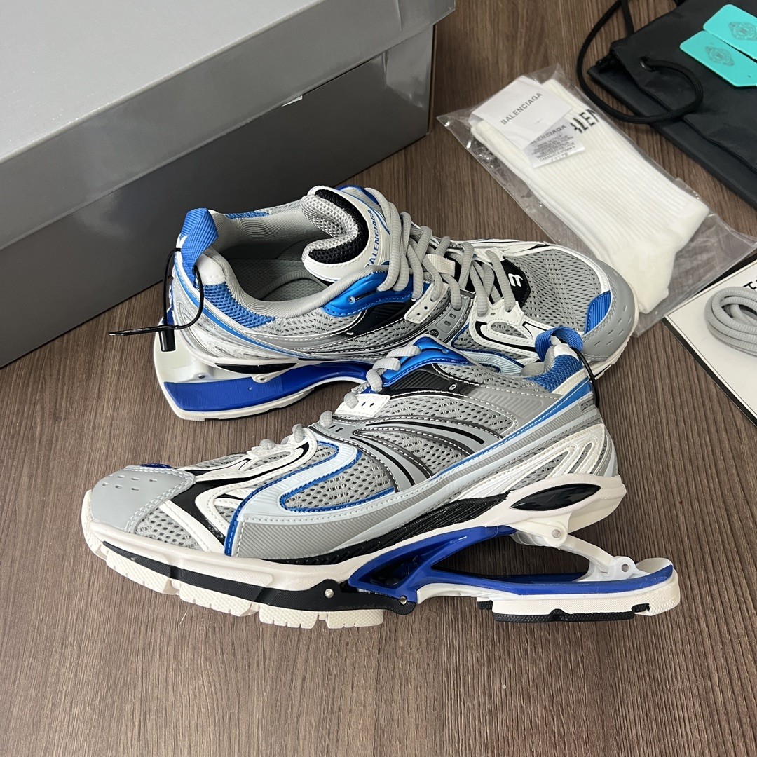 BALENCIAGA X-Pander 6.0 Retro Spring Sports Sneakers with Suspension Heel Design and Rubber Outsole