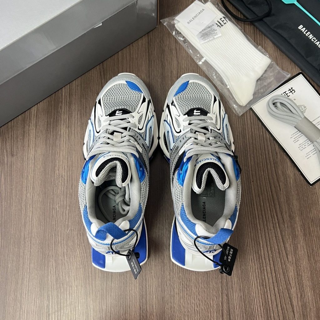 BALENCIAGA X-Pander 6.0 Retro Spring Sports Sneakers with Suspension Heel Design and Rubber Outsole