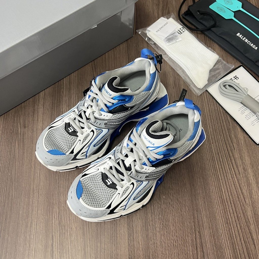 BALENCIAGA X-Pander 6.0 Retro Spring Sports Sneakers with Suspension Heel Design and Rubber Outsole