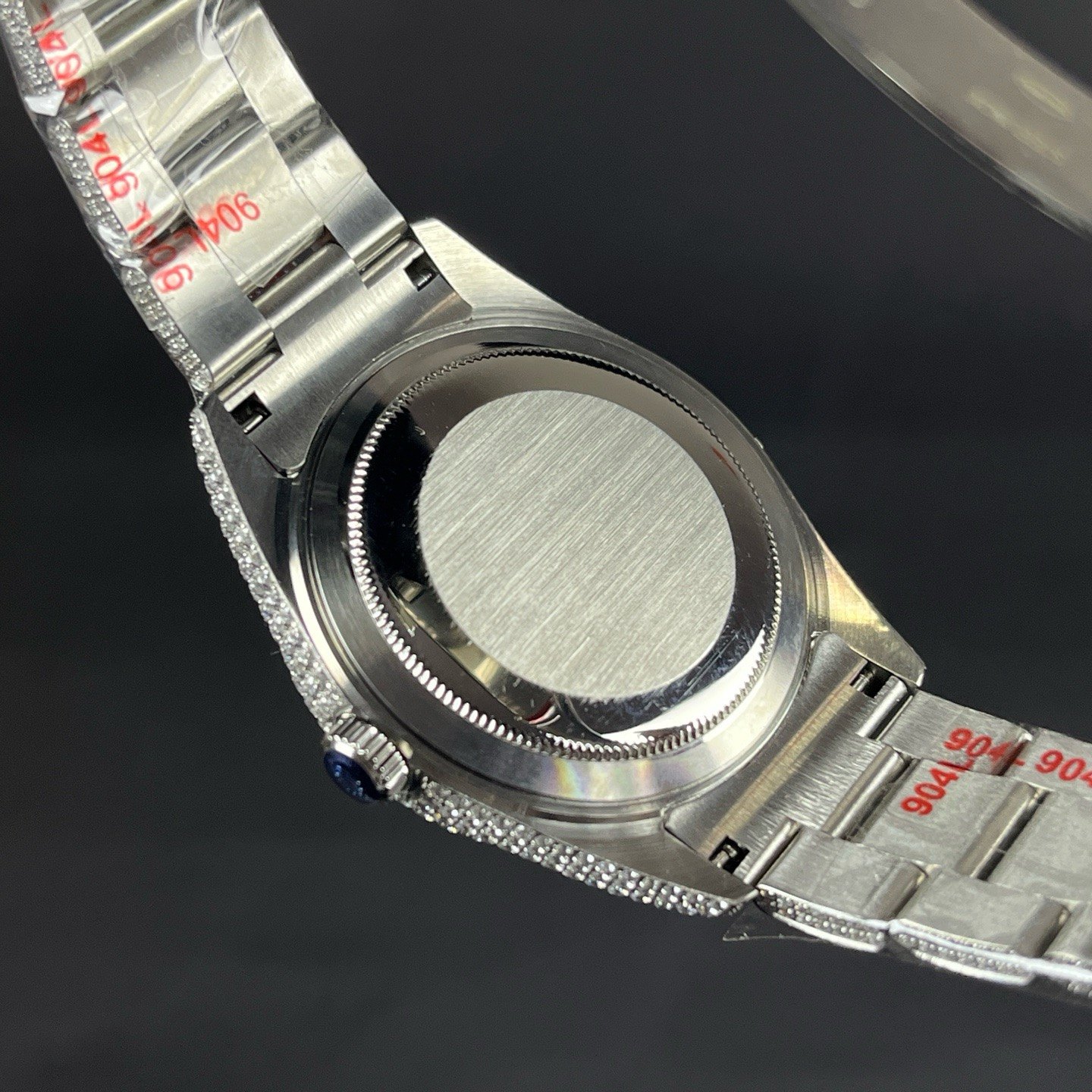 Rolex Datejust Style Automatic Watch, White Dial Date Stainless Steel Case Metal Bracelet 100m WR