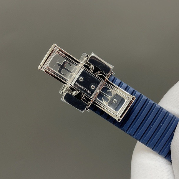 PATEK PHILIPPE 5968 WatchPatek Philippe Aquanaut Style Automatic Watch, Blue Dial Arabic Numeral Date Rubber Strap