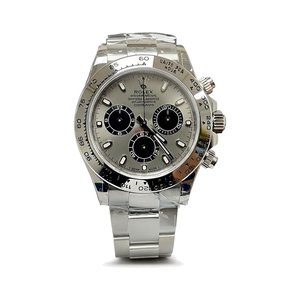 ROLEX Daytona WatchRolex Cosmograph Style Automatic Watch, Black Dial Metal Bracelet