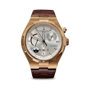 Vacheron Constantin OverseaVacheron Constantin Overseas Style Automatic Watch, Silver Dial Date Leather Straps Watch