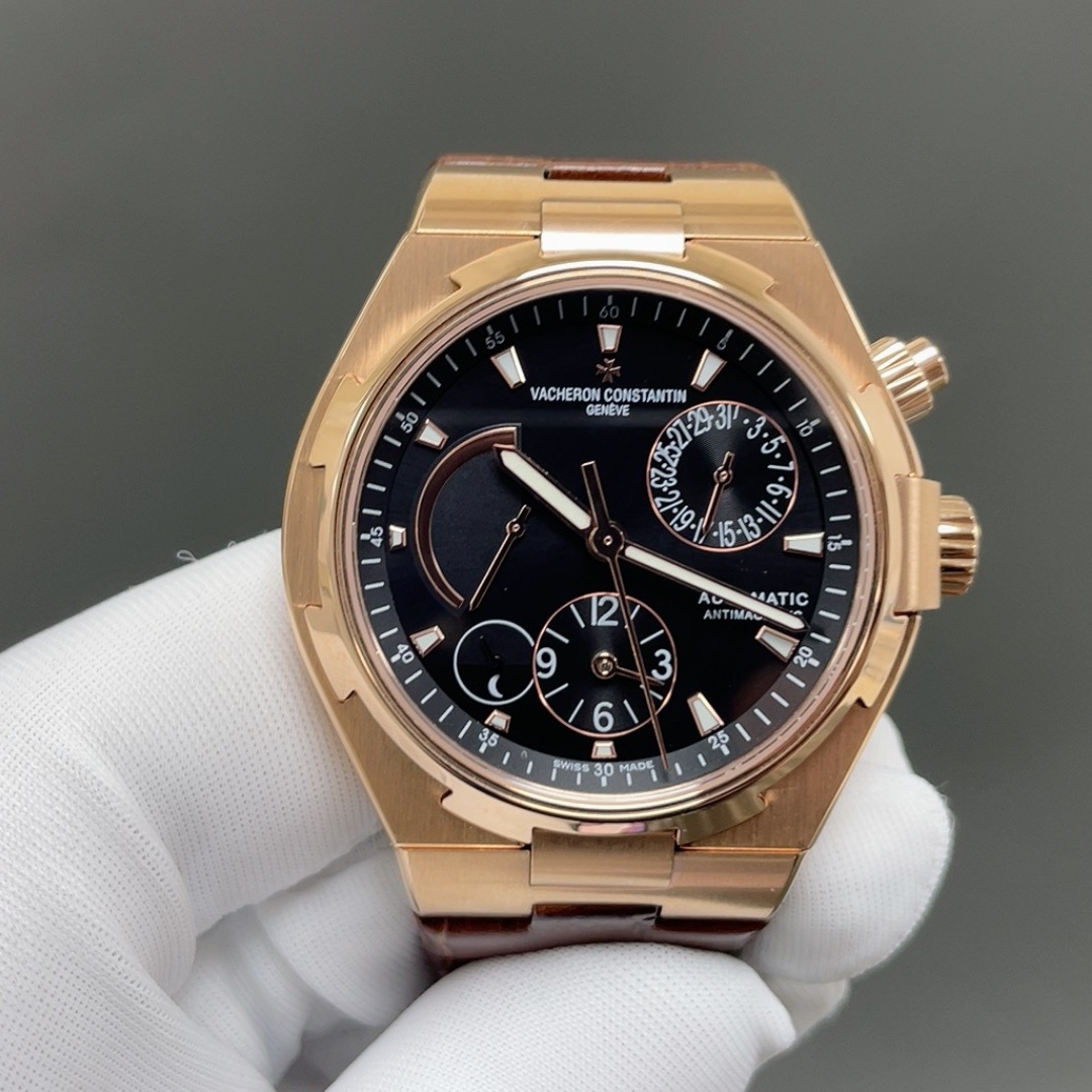 Vacheron Constantin OverseaVacheron Constantin Overseas Style Automatic Watch, Silver Dial Date Leather Straps Watch