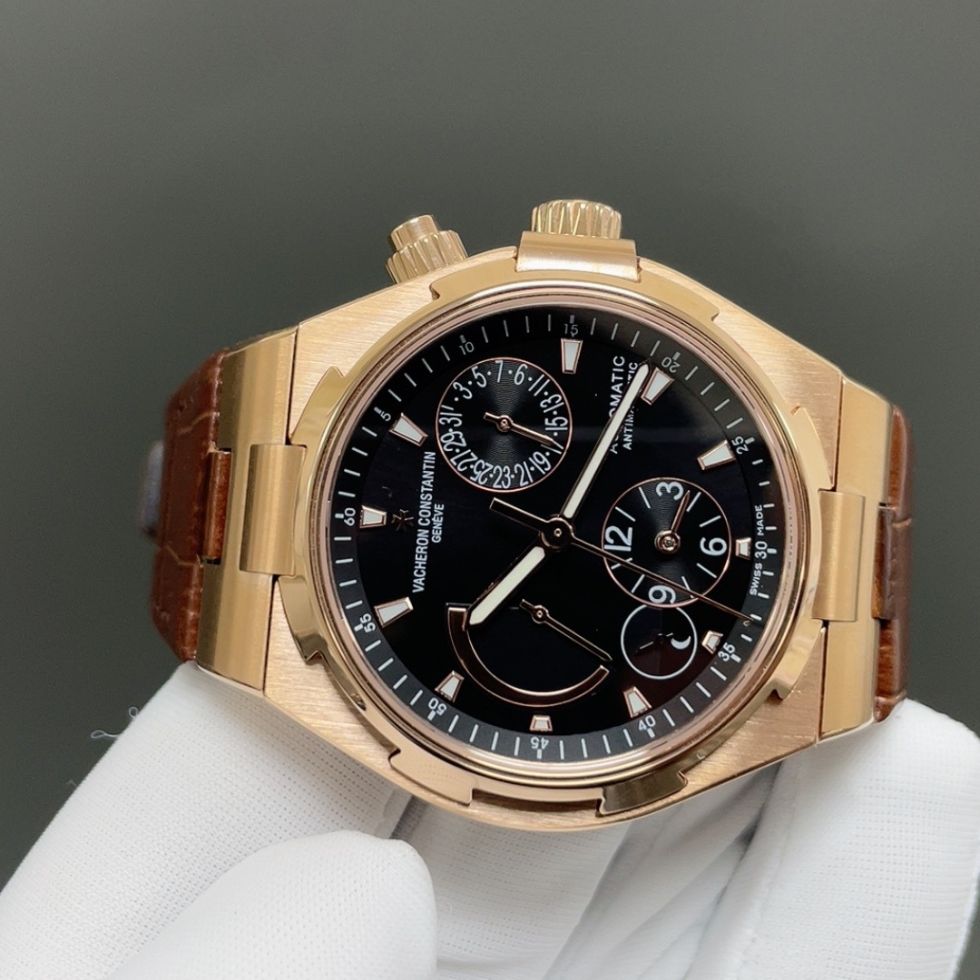 Vacheron Constantin OverseaVacheron Constantin Overseas Style Automatic Watch, Silver Dial Date Leather Straps Watch