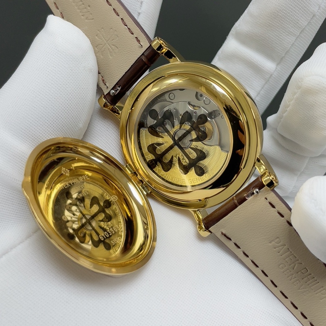 PATEK PHILIPPE 5159 PerpetuPatek Philippe Calatrava Style Automatic Watch, Silver Dial Roman Numeral Date Leather Strapal Calendar Watch